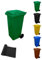 Jardin202 - Contenedor de Basura Reciclables de Colores con Ruedas | Mango antideslizante | 120 L + Bolsas (Verde)