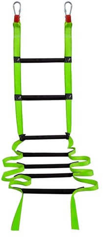Rope Ladder, 32.8 Feet Fire Escape Ladder, Emergency Ladder of Deploys Quickly for 3-7 Story Homes, Windows and Balcony