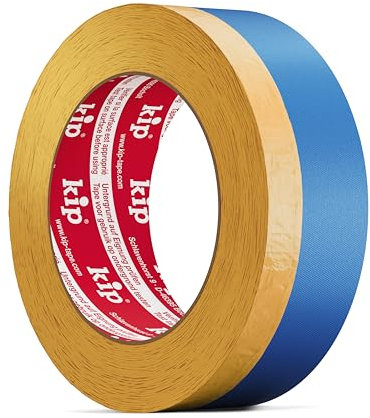Kip 367 Multi-Tape – 2 in 1 Washi-Tec und Gewebeband zum Maskieren, Schützen & Verputzen 36 mm / 24 mm x 25 m | Abdeckband & Putzerband für Wandfarbe, Spachtelmasse, Acryl, Streichen und Lackieren