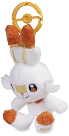 Pokémon Center Porte-clés en peluche Scorbunny Adventure Partners, multicolore, Small