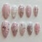 GlamRays 24 Stück Schmetterling mit Stern-Kristall-Design, Glitzer, Vollüberzug, künstliche Klebe-Nägel, Frühlings- und Sommernägel, süße Stick-On-Nägel für Frauen, DIY