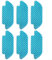 Paquete de 6 paños de fregona para Cecotec para Conga 4690 6090 7090 4090 diseñados para resultados de limpieza óptimos