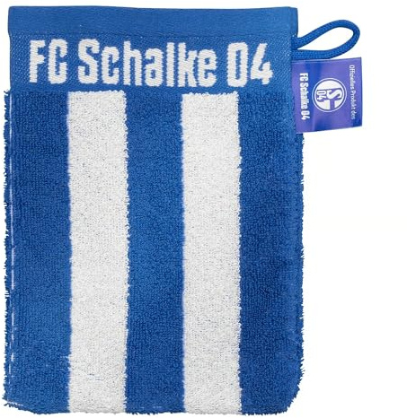 FC Schalke 04 Waschhandschuh Blockstreifen