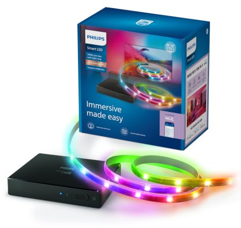 Philips Smart Lighting HDMI 2.1 Sync Box with RGBIC LED Strip, 40-50 Inch
