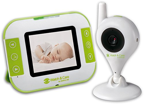 Audioline, Watch and Care V140, Video-Babyphone mit Nachtlicht und Gegensprechfunktion