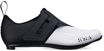 Fizik Powerstrap R4 Triathlon-Schuhe Unisex Erwachsene, Weiß/Schwarz, 40