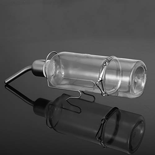 Garosa Pet Feeder Automatic Pet Water Dispenser Practical Parrot Water Drinking Feeding Bottle with Stainless Steel Ball Nipple (L),Bird Feeding Supplies Bird Feeding Supplies