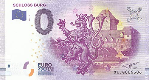 Generisch 0 Euro Schein Schloss Burg Motiv: Wappen - Null Euro Souvenier mit Verschiedenen Sehenswürdigkeiten 2017-4