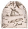 slowroom Brotbeutel zur Brotaufbewahrung und Frischhalten 3 in 1 - Brotkorb Stoff  - Brottasche aus Baumwolle - Brotkasten 32 x 35 cm, Bakery