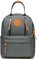 KAUKKO Unisex Schulrucksack mit Laptopfach für 10 Zoll Notebook, Multifunktion Rucksack für Wandern Reisen Camping 13.2 L (Grau JNL-KS06-09)