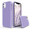 SURPHY für iPhone 11 Hülle Silikon, Flüssigsilikon Handyhülle iPhone 11 6,1 Zoll mit Futter aus Mikrofaser, stoßfest Protective Case Schutzhülle, Lila