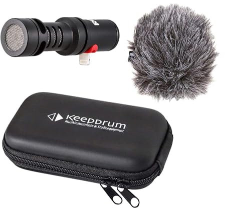 Rode VMML Videomic Me-L Mikrofon für iPhone iOS + keepdrum Soft-Case