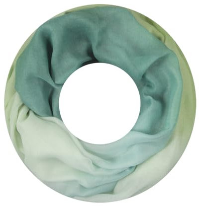Majea Damen Loop Schal Schlauchschal Halstuch (880020) (grün 14)