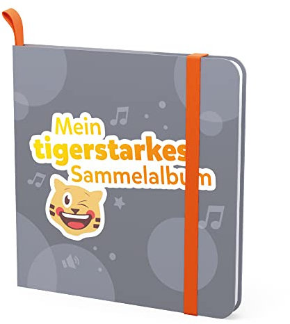 tigermedia Sammelalbum tigercards Zubehör grau inkl. Sticker und exklusiver Geschichte für Kinder Aufbewahrung Transport zum Spielen und Sammeln