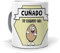 Taza Regalo Personalizado y Divertido cuñado. Cuñado te Quiero un Huevo. Cerámica AAA - 350 ml.