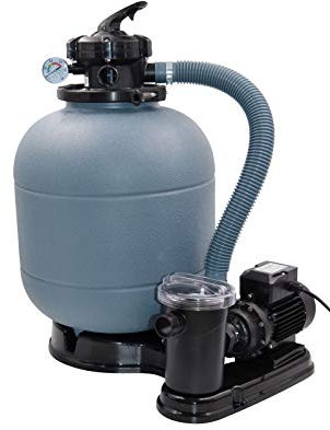 SPIRATO Sandfilter 400 mit Pumpe 6 m³ für Pools mit 32mm Schlauchanschluss