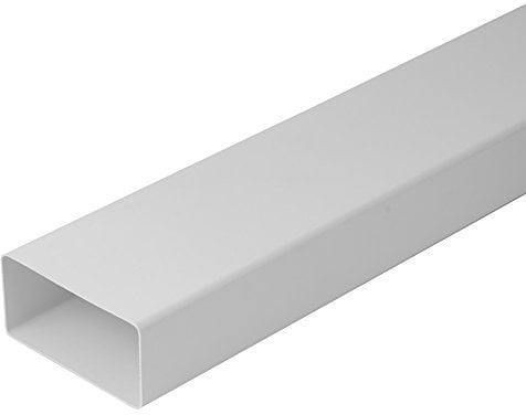 Intelmann Flachkanal 1 m, 220 x 55 mm, Lüftungskanal, Kunststoff (PVC)