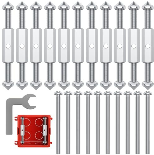 Kit Riparazione Scatola 118 Tipo Elettricista Attrezzi Presa Interruttore Leva di Riparazione Materiale Elettrico Elettriche Accessori Cassetta Elettrica da Muro di Riparazione (48-58 mm)