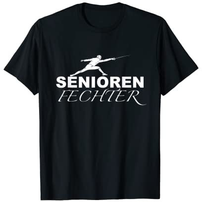 Senioren Fechter Fechten Degen T-Shirt