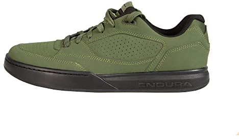 Endura Herren Hummvee Fahrradschuhe für Plattformpedale | Vielseitig | Bequem Radschuhe, Grün, 46