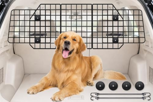 FEED GARDEN Dog Car Barrier for SUV, Heavy Duty Steel Wire Mesh Pet Divider