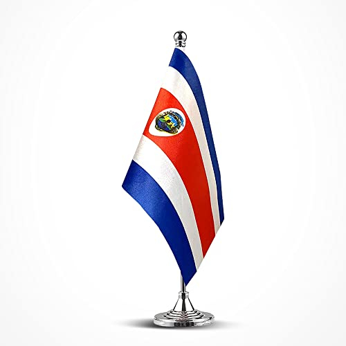 Costa Rica Flagge Costa Rican Tischschreibtisch kleine Mini-Flaggen Dekorationen