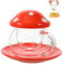 Mushroom Mug, Mushroom Cup, Tea Cup with Infuser, Glass Coffee Cups, with Coaster. Cup Lid. Tea Strainer, 290ml (Orange)