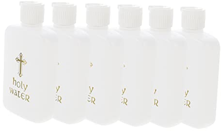 Ciieeo 6st Ostern Weihwasserflasche Glasflaschen Segnen Reisebehälter Aus Glas Leere Heilige Flaschen Weihwasserflasche Der Kirche Kirchenwasser Jesus Requisiten Plastik Muschelschale
