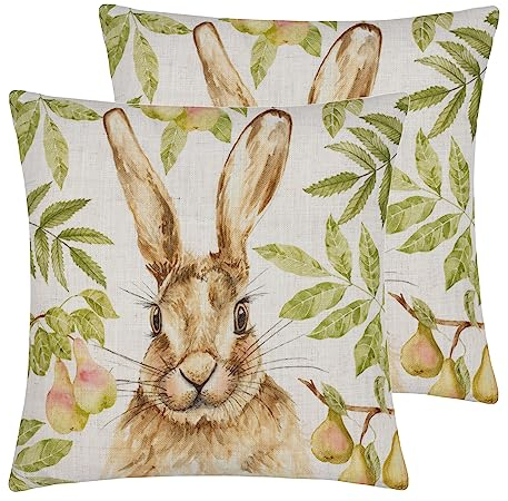 Evans Lichfield Kissen mit Hain-Motiv, Polyester, gefüllt, 43 x 43 cm, Doppelpack