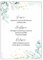 Eummel Menu Blanko Menükarten im Boho Design | 20 Stück DIN A5 | Individuell anpassbare Speisekarten und Getränkekarten für die Hochzeit und andere Anlässe | Tischdeko