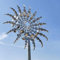 Moulin à Vent Magique et Unique en métal 3D, Sculptures Qui bougent avec Le Vent,Éolienne avec Piquet de Jardin métal,Moulin à Vent cinétique,pour extérieur, Patio, pelouse décoration Jardin