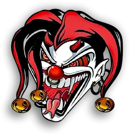 WildeBabsKLBT 11cm Hochwertiger Auto-Aufkleber Sticker Decal Autoaufkleber Aufkleber-Folie Wetterfest Joker Jester Harlekin F3426