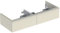 Geberit iCon Unterschrank für Doppelwaschtisch, 2 Schubladen, 118,4x24,7x47,6 cm, 502314, 502.314.JL.1, Farbe: Sand-grau/lackiert hochglänzend