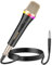 TONOR Dynamic XLR Karaoke Microphone for Singing, Professional Vocal Handheld Wired Microphone, Super Cardioid Black Mic with 16.4ft Cable, Suited for Live Singing/Stage/Speakers/Studio/Home/Party