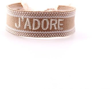 Wambere 1 Stück 2cm Breit Verstellbares Armband Gewebtes Besticktes Buchstabenarmband Wristband Böhmisches Stoffarmband Webarmband Freundschaftsarmband Gewebearmband Gesticktes Armbänder,Beige D