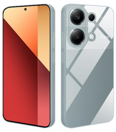 HSP Cover per Xiaomi Redmi Note 13 Pro 4G [Repellente alla Polvere] Custodia Protettiva in Silicone TPU Premium | AntiGraffio Antiurto Protezione della Fotocamera | vestibilità sottile | Trasparente