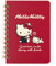 Sanrio 091529 B7 Ring Notebook, Hello Kitty, Hello Kitty, 5.0 x 3.9 x 0.6 inches (12.8 x 10 x 1.5 cm), Character