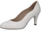 CAPRICE Damen Pumps aus Leder Spitz, Weiß (White Nappa), 39 EU