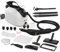 Pulitore a vapore, vaporizzatore portatile con 21 accessori, vapore ad alta temperatura da 120 °C per pavimenti, malta, piastrelle, moquette, auto, serbatoio portatile da 1,08 l, blocco bambini