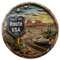 Wandbild oder Fensterbild USA Mother Road Route 66 20 cm Ø Bild Deko MU J114