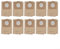 Lot de 10 sacs filtrants en papier de rechange pour aspirateurs Karcher 6.959-130.0 WD3 A2201 A2204 2504 2554 2251 Wet & Dry Vacuum Cleaner, 6.959-130