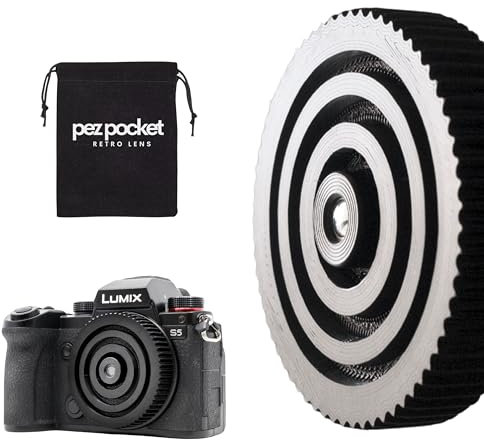 Pez Pocket - Objectif rétro 35 mm f/10 Infinity Focus pour appareils photo sans miroir Sony E, Canon R/M, Micro 4/3, Nikon Z, Fujifilm X, L-Mount - Look Lo-Fi analogique pour vos photos (pour Leica T