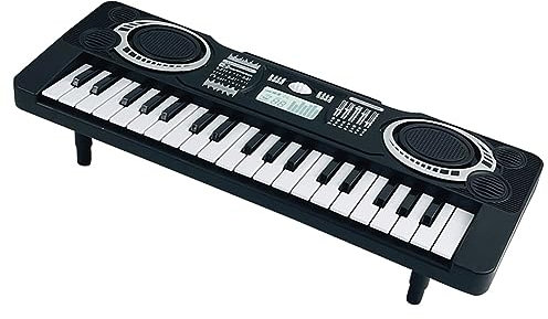 Piano Eléctrico, Piano Eléctrico para Principiantes de 61 Teclas con Múltiples Funciones y Efectos de Sonido, para Niños (37 Teclas 2 Modos)