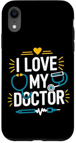 I Love My Doctor Stethoskop Herzschlag Kunst Hülle für iPhone XR