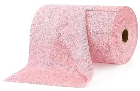 Paquete de 20 paños de limpieza de microfibra, rollo de paño de limpieza reutilizables de 25 x 25 cm, toallas lavables súper suaves, adecuadas para múltiples superficies, vidrio de cocina y coche