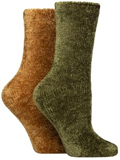 SockShop Ladies Chenille Boot Socks - Silky Smooth Material, for Outdoors, walking & Hiking in a Multipack of 2 Pairs in Many Colours Size 4-8