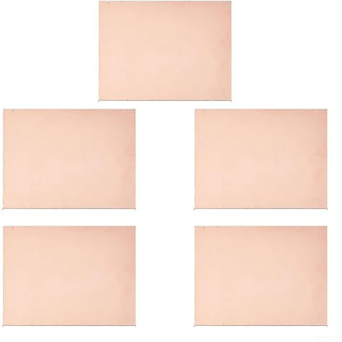 5 Stück Kupferfolien-Platte, FR4 Glasfaser-Leiterplatte zum Ätzen von Schaltkreisen, Herstellung elektronischer Modelle, Schaltungstest, Projektentwicklung