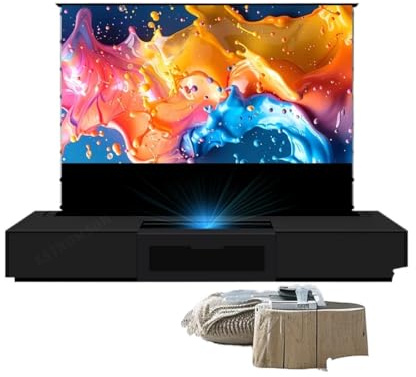 Meuble TV Laser Intelligent for projecteur à focale Ultra Courte, Meuble intégré + écran relevable motorisé