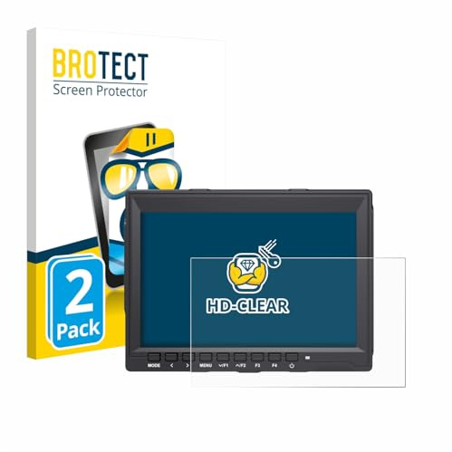 BROTECT Schutzfolie für Feelworld FW759 7 | 2 Stück Transparenter Displayschutz Made in Germany Klare Displayschutz-Folie Clear Einfache Montage Case-Friendly