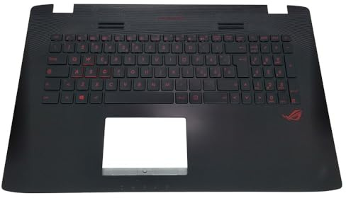 FANFAOZ Tastiera retroilluminata Italiana GL752V per ROG GL752VW GL752 VM GL752VL IT Gaming Keyboards Cover Custodia Superiore Poggiapolsi 90NB0A41